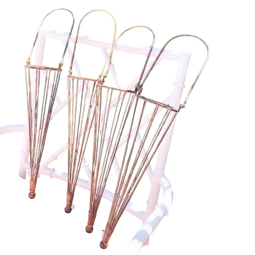NWT Elegant Copper Bronze Party Torches Outdoor Hanging Candle Holder